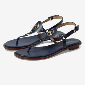 Michael Kors Navy Thong Sandals